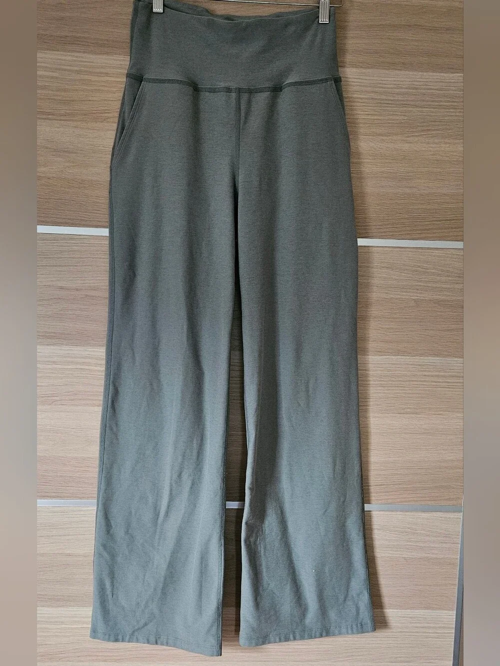 Beyond Yoga Spacedye Laid Back Wide Leg Pants S/P Dusty Forest Heather 31